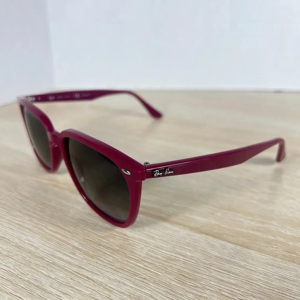 Ray-Ban RB4362 6383/T3 Sunglasses Polarized Burgundy 55-18-145 Italy